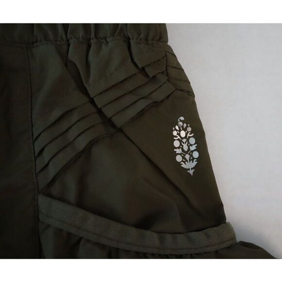 Free People Movement OB1211408 Sz M Olive Green Get Your Flirt On Shorts - Picture 5 of 9